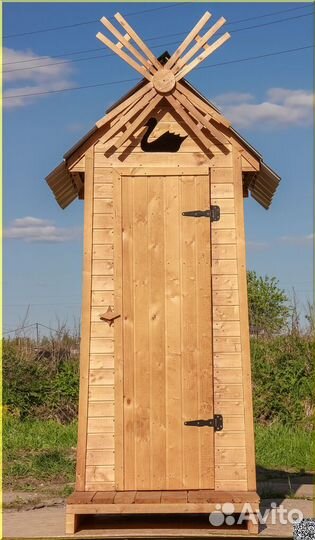 Уличный туалет деревянный JWL459