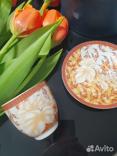 Чашка с блюдцем Кузнецова
