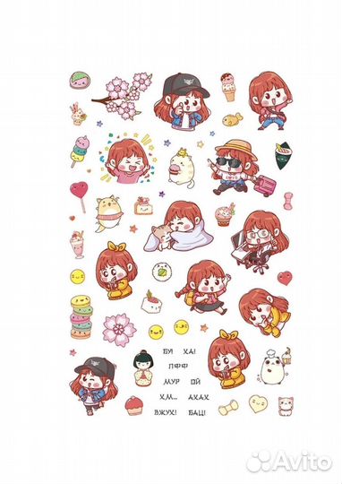 Наклейки аниме