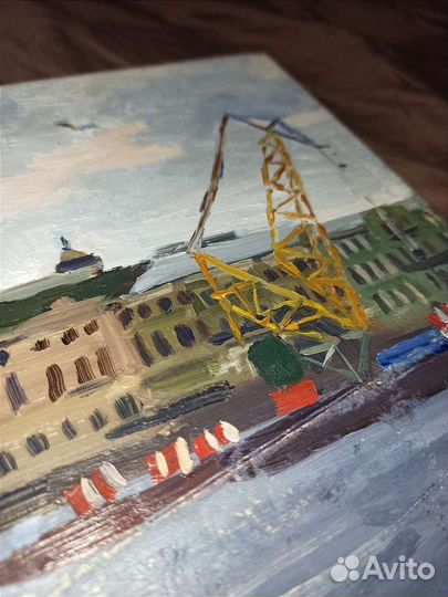 Картина маслом, Атмосферный петербургский пейзаж