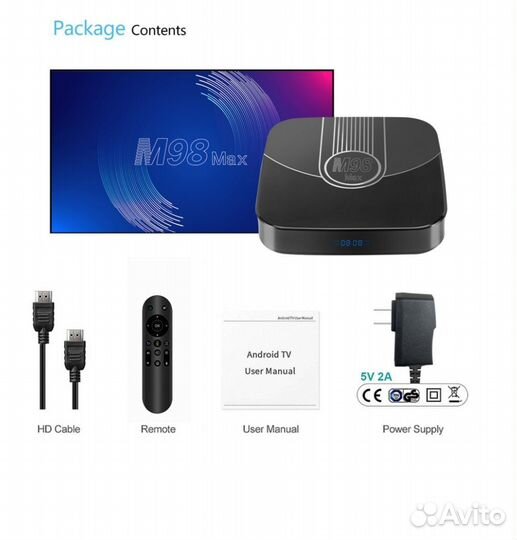 AndroidTVbox Transspeed M98max, (4-32),AndroidTV11