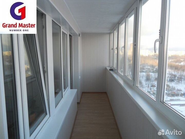 Балкон пвх белый