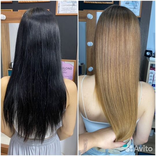 Выход из черного Окрашивание