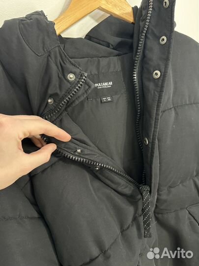 Мужской анорак Pull&Bear черный - L