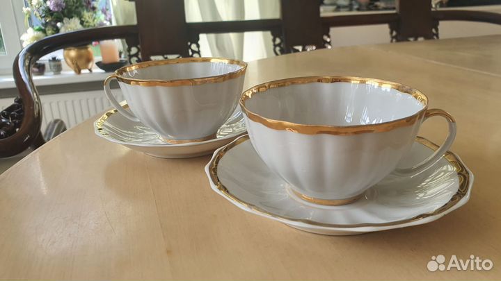 Чайные чашки Дулево винтаж