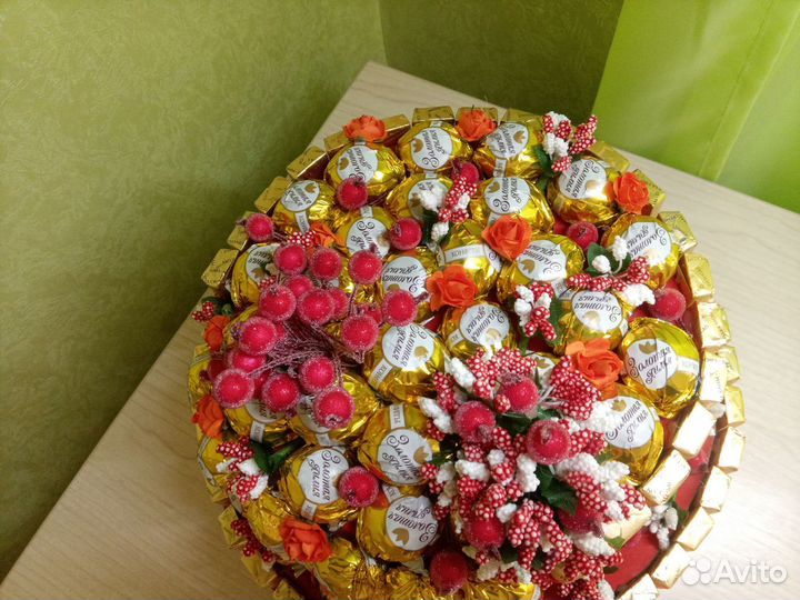 Подарок из конфет на день учителя,день рождения