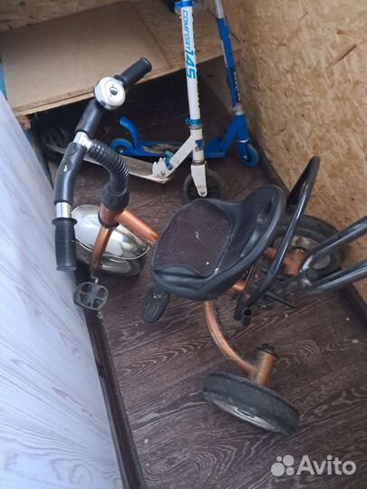 Детский велосипед с ручкой бу