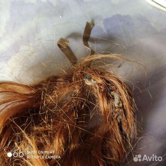Волосы натуральные Коса парик