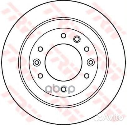 Тормозной диск DF4925 TRW