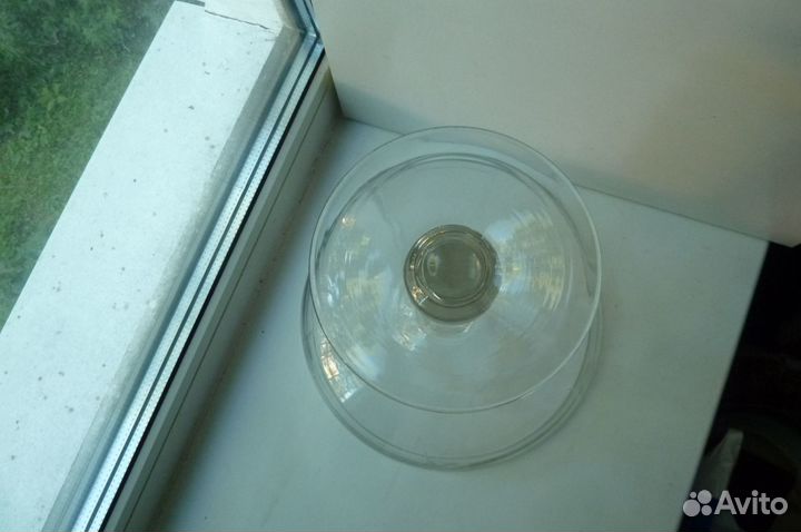 Ваза на ножке. Фруктовница. до 1917-го стекло