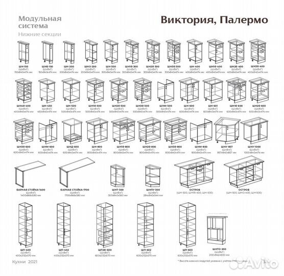 Кухонный гарнитур Виктория