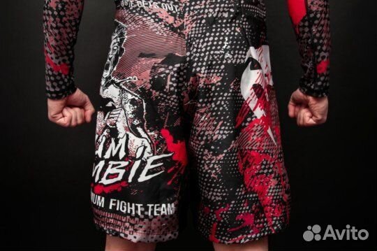 Комплект: рашгард шорты Venum zombie