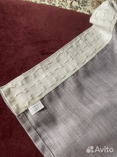 Шторы тюль лён лавандовый