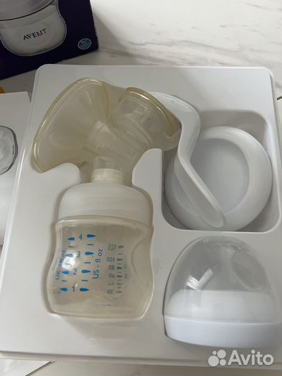 Молокоотсос ручной avent с пакетом