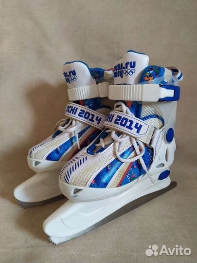 Коньки хоккейные детские раздвижные