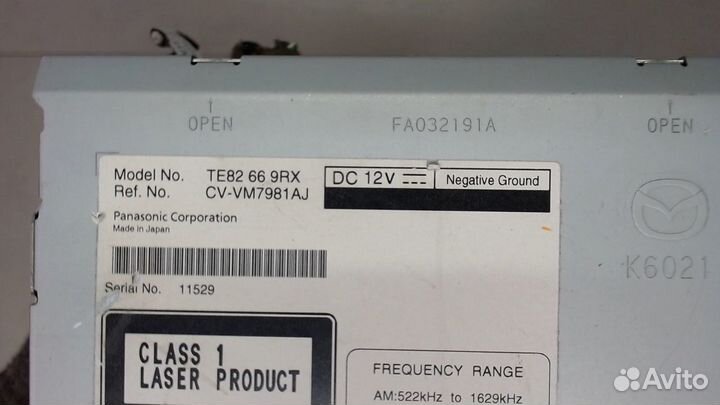 Магнитола Mazda CX-9, 2009