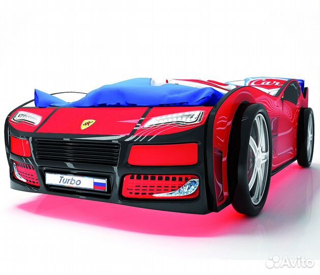 Детская кровать машинка турбо