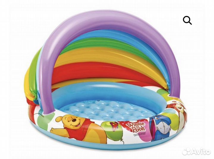Детский надувной бассейн с тентом