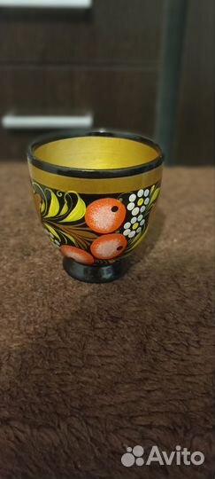 Набор деревянной расписной посуды хохлома