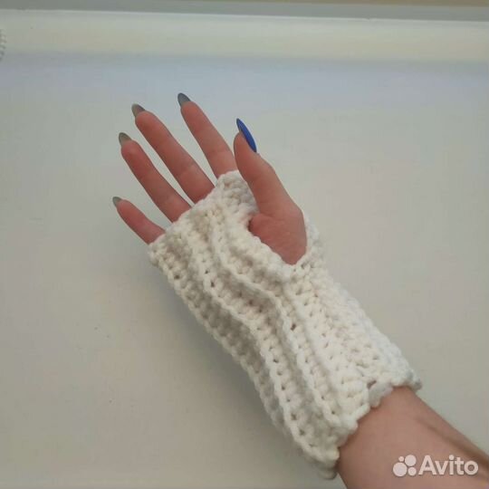 Митенки вязаные