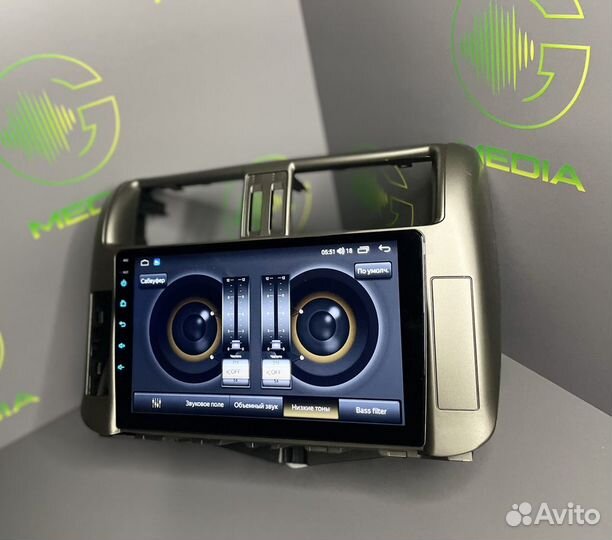 Магнитола Toyota Prado 150 Android 10, 3/32Gb, 4G