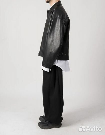 Кожаная куртка бомбер opium Balenciaga style