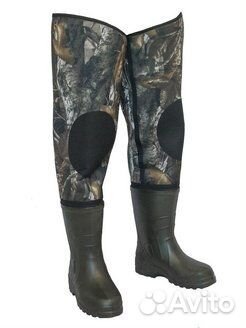 Сапоги для рыбалки из неопрена камуфлированные