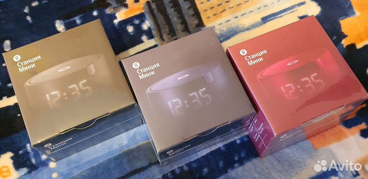 Умная колонка Яндекс Станция Мини с часами новая