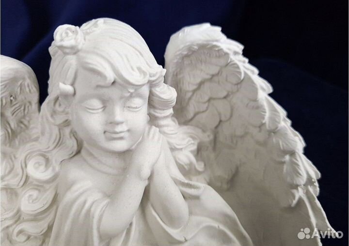 Гипсовая фигура, подсвечник 