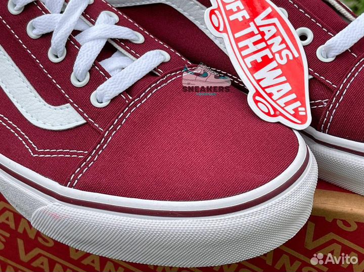 Кеды Vans Old Skool Textile Burgundy