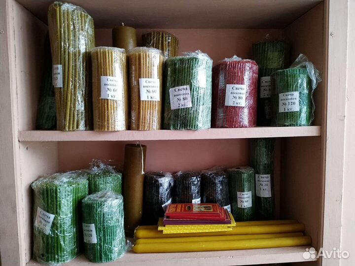 Свечи восковые, свечи церковные