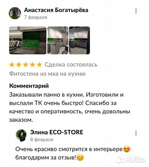 Панно из мха и растений 30 см