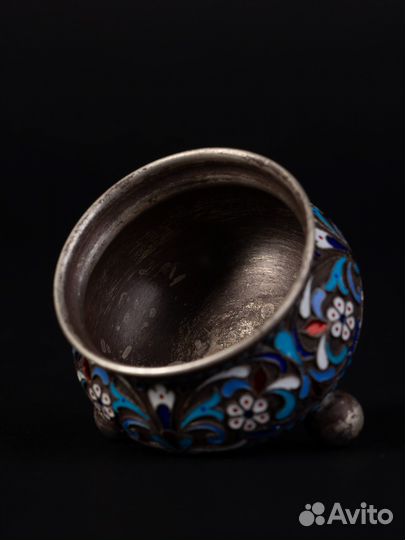 Солонка серебро 84 1896г. Москва