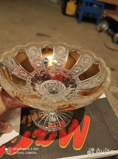 Ваза конфетница лепка Богемия