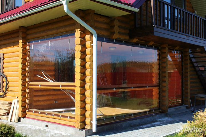 Прозрачные мягкие окна для беседки