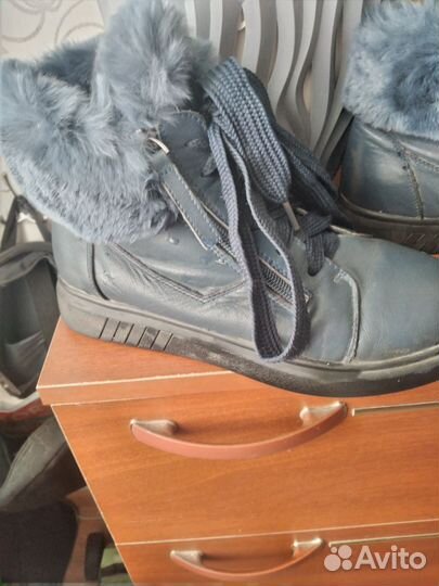 Зимние ботинки.Натуральная кожа