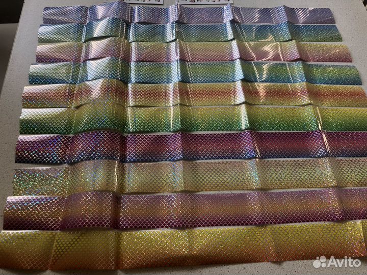 Фольга 10 лент для дизайна ногтей за все