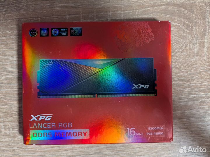 XPG lancer DDR5 (16x2 GB, 5200 MHz, argb)