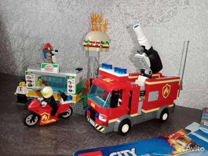 Лего 60214 пожар в бургерной