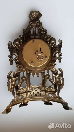 Каминные часы. Бронза. 