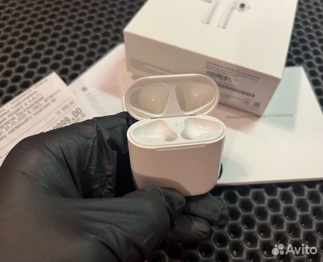 Наушники Airpods 2 оригинал/250+отзывов
