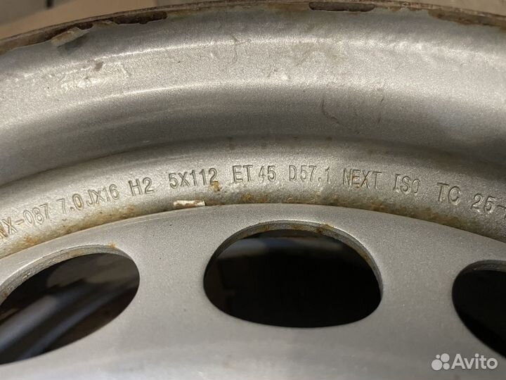 Штампованные диски на Vag R16, 5:112, цо 57.1