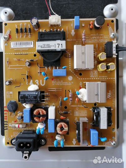 Плата питания телевизор LG 43UJ630v