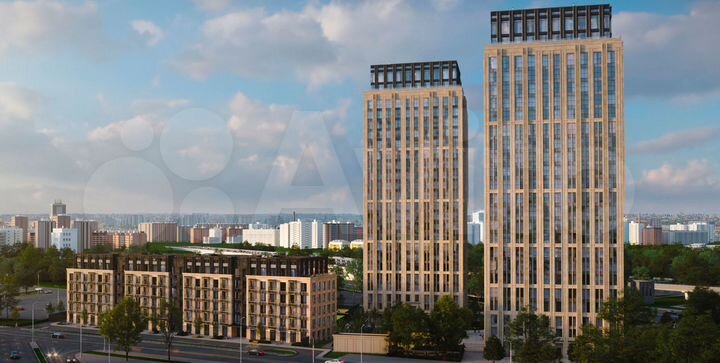 2-к. квартира, 72,4 м², 6/23 эт.