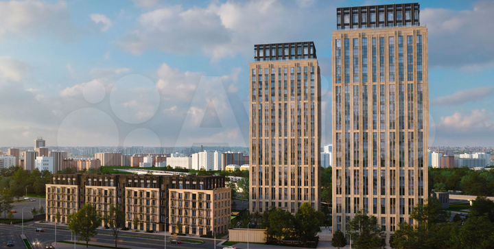 3-к. квартира, 98,6 м², 3/23 эт.