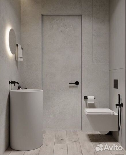 Дверь скрытого монтажа под покраску