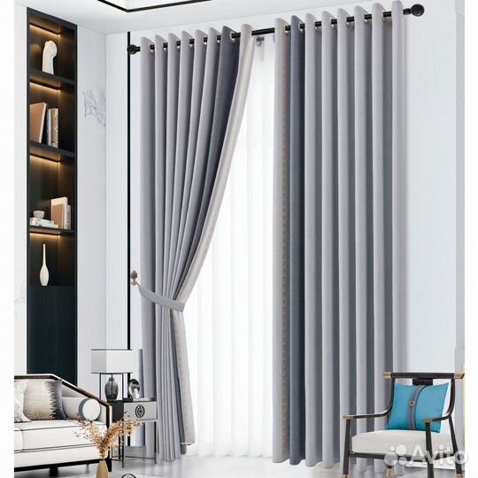 Ткань лен блэкаут