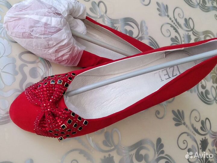 Балетки натуральная кожа 41 размер