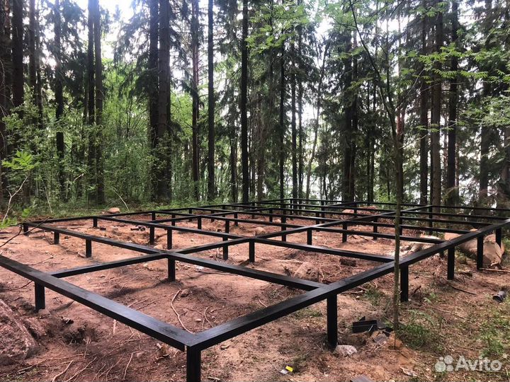 Винтовая свая 108 установка под ключ