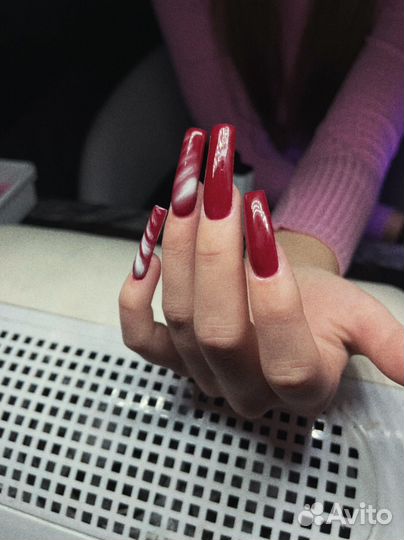 Маникюр/ Модель на наращивание/дизайн